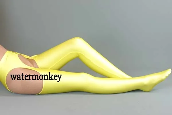 New Style women Sexy Spandex Long Stockings Open Crotch Halloween cosplay many colors |