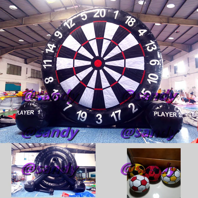 Бесплатная доставка по воздуху до двери надувная футбольная Дротика высотой 3 5 м