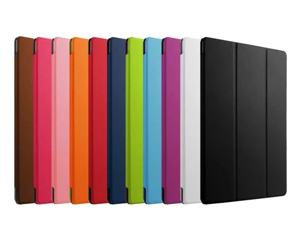 Ультра тонкий магнитный чехол книжка кожаный Smart Cover + 2x Плёнки 1x для смартфонов