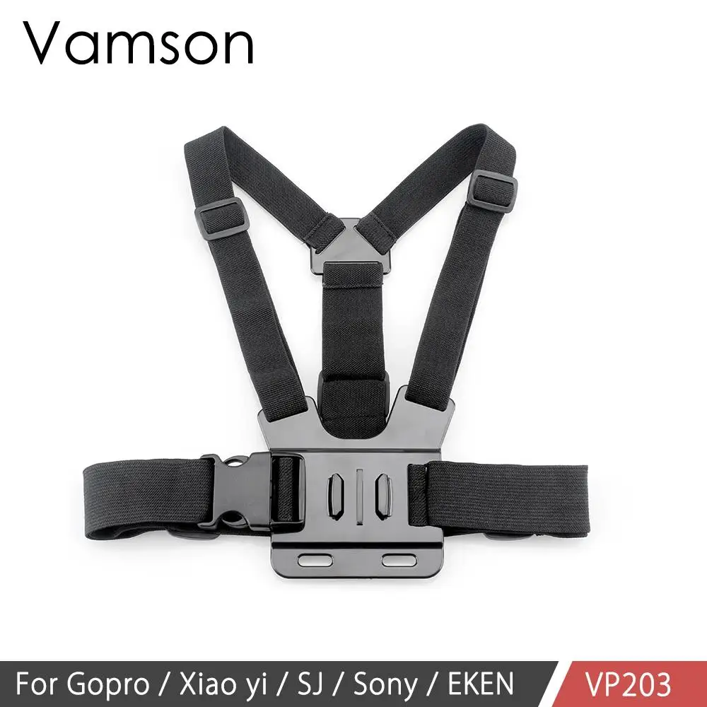 Vamson для Gopro Hero 6 5 4 нагрудный ремень крепление для Xiaomi для Yi 4K нагрудный ремень для Go Pro для Mijia экшн-камеры VP203B - Цвет: VP203