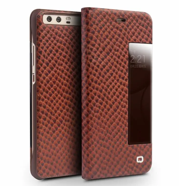 Qialino Genuine Leather Smart View Flip Window Case For Huawei Ascend P10 Cover Plus With Sleep Wake Up Function | Мобильные