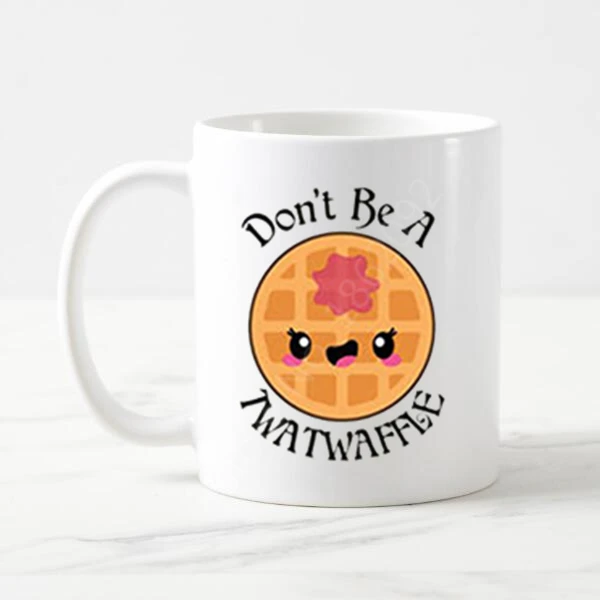 Смешной надписью Don't Be a Twatwaffle Кофе кружки чашки для чая черного цвета с