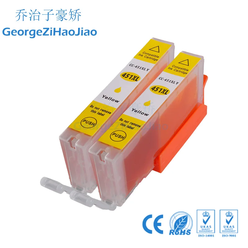 2 шт. 450XL картридж с чернилами Compitalbe для Canon PIXMA IP7240 MG5440 MG5540 MG5640 MX924 MX724 IX6840