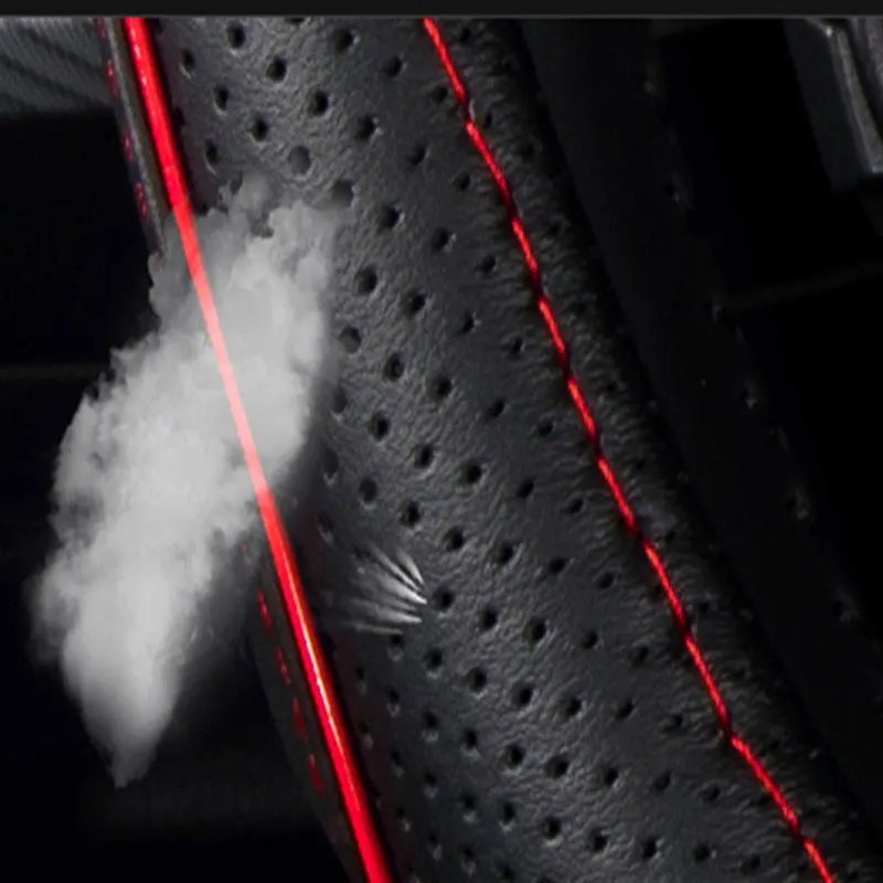 Натуральная кожа Универсальный чехол рулевого колеса автомобиля Авто протектор