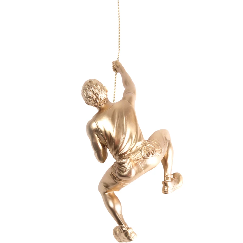 

Climbing rope climbing character hanging wall background wall decoration shop creative wall Pendant