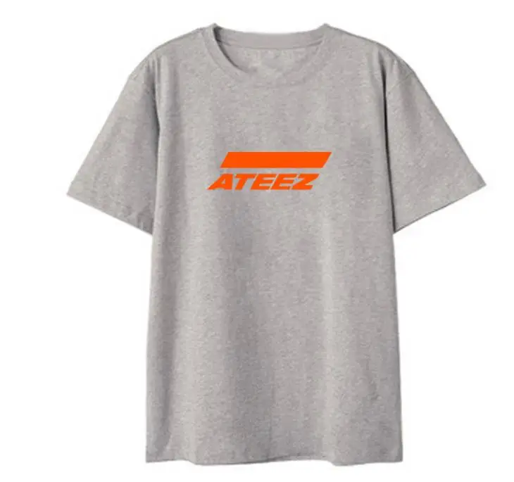 Новое поступление kpop ateez поддерживающая Круглая горловина футболка с коротким рукавом для Летний стиль унисекс модные свободные k-Поп Футболка 5 видов цветов