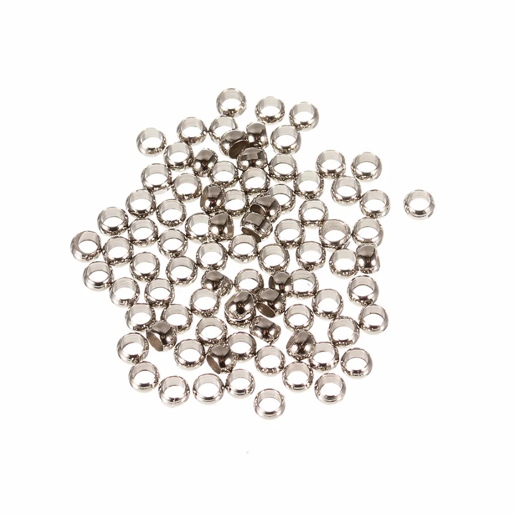 200 шт./лот металлические Обжимные бусины диаметр 2 мм 5 3 мм|jewelry beads|bead crimpbeads colorful |