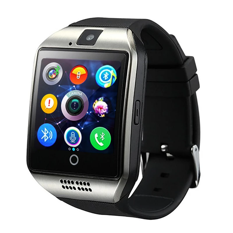 Смарт-часы Q18 умный Шагомер часы с Сенсорный экран Камера TF карты Bluetooth Smartwatch для