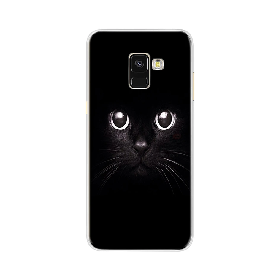 Чехол для Samsung Galaxy A8 2018 мягкий силиконовый чехол из ТПУ Plus A730F задняя крышка