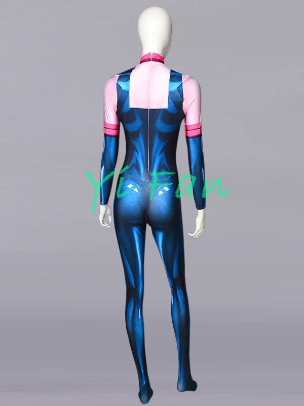Костюм для косплея Ochaco Uraraka с 3D принтом костюм Хэллоуина из спандекса женщин