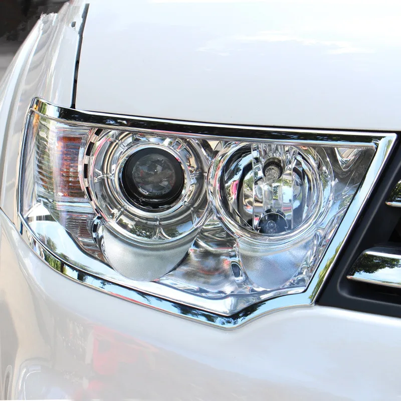 Накладка на заднюю фару из АБС хрома накладка переднюю для 2013 2014 Mitsubishi pajero
