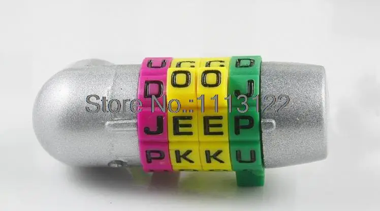 Комбинированный Замок с английскими цифрами 4 типа Противоугонный замок буквами