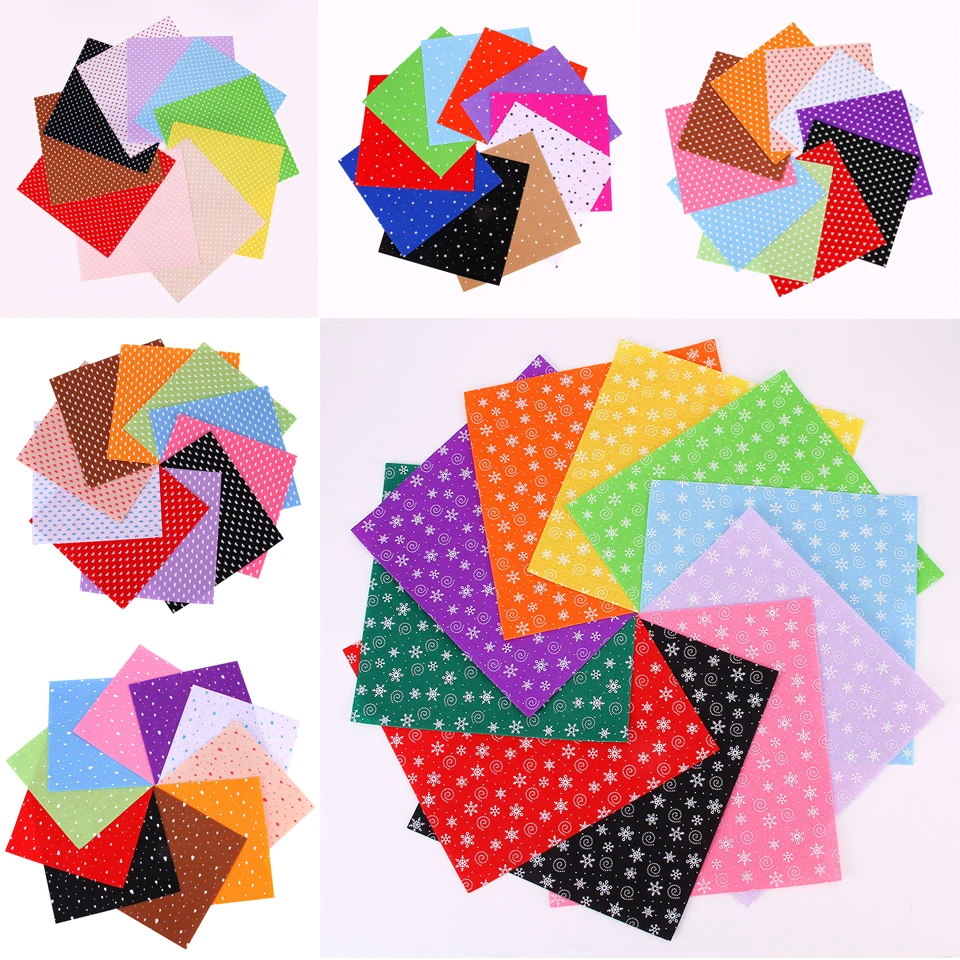 7 видов стилей из войлочной ткани в горошек снегу ногам облаку дождю сердце