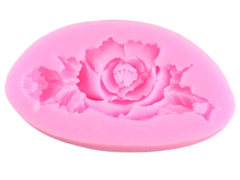 DIY силиконовая форма в виде цветка розы Sugarcraft украшения торта инструменты помадка Шоколадные конфеты торт выпечки Плесень смолы глины формы