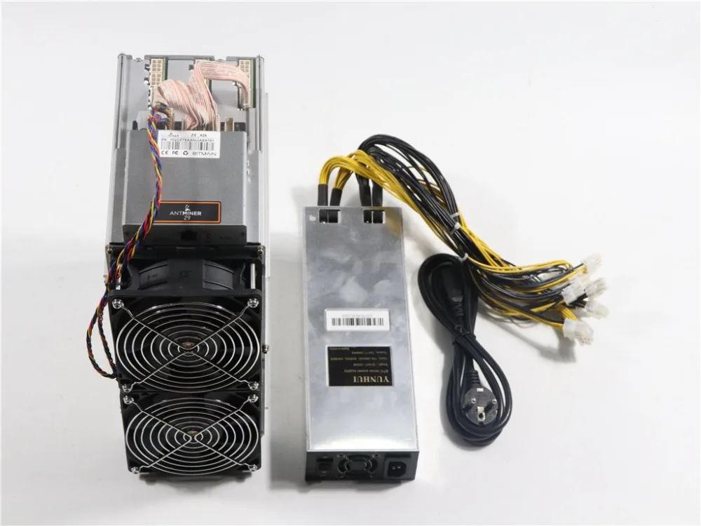 Б/у Asic Equihash Miner Antminer Z9 42k Sol/s с 1800W блоком питания лучше, чем Antminer Z9 Mini S9 Innosilicon A9
