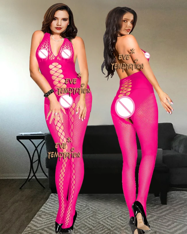 Сексуальная одежда для сна нижнее белье Babydoll боди сетчатые чулки-боди искушение интимный комбинезон ночное белье подвязки ночные рубашки W113