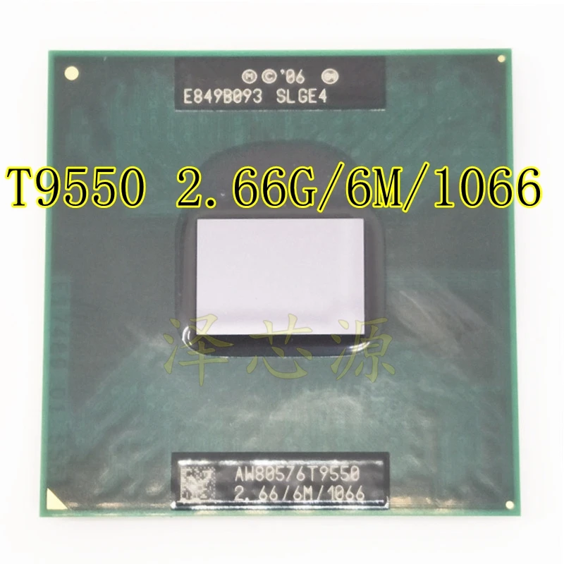 ЦП Ноутбук Core 2 Duo T9550 ЦП 6 м кэш/2,66 ГГц/1066/двухъядерный разъем 479GM45/PM45