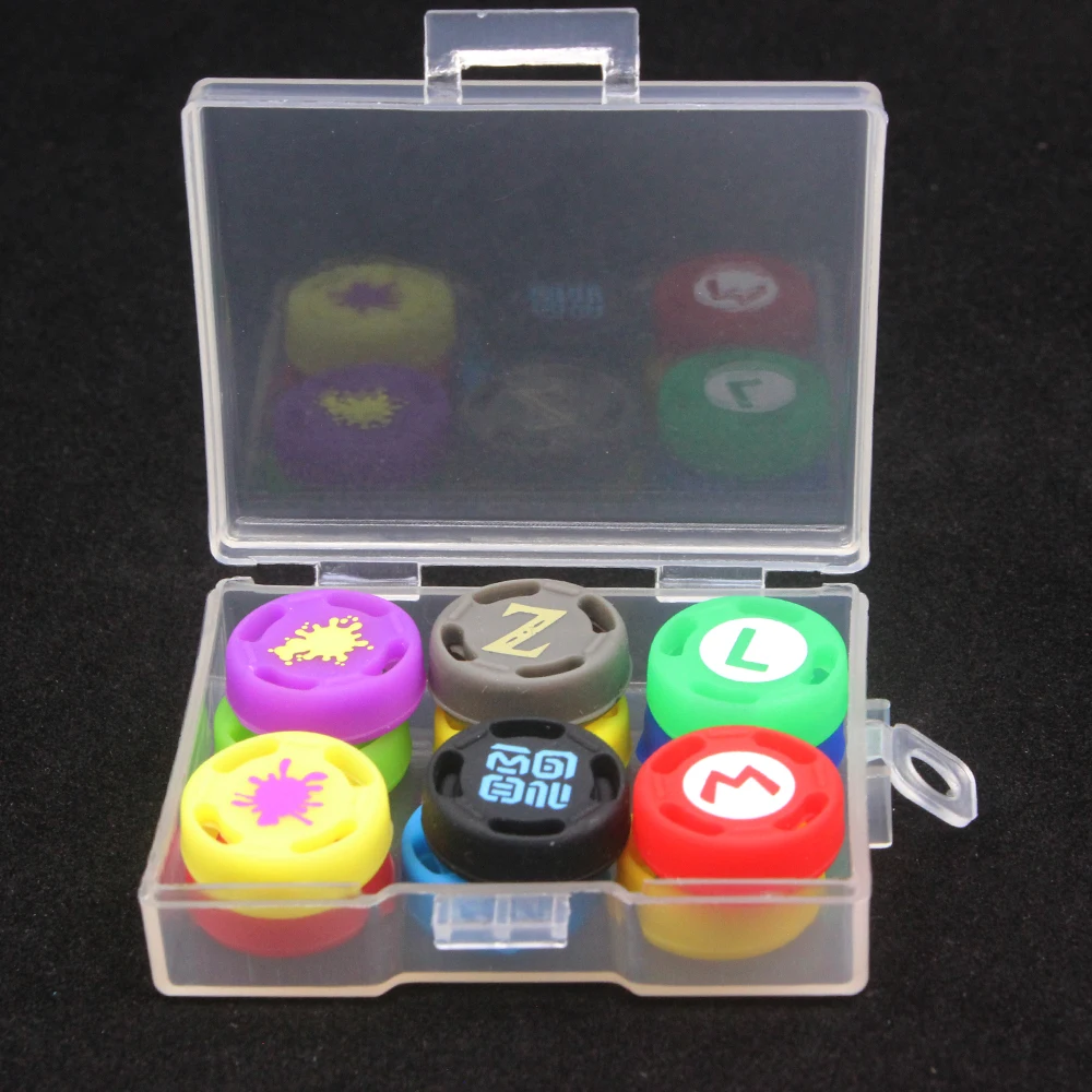 12pcs game silicone analog thumb stick grips caps for nintend switch ns olde joycon controller sticks cap skin for joy con cover free global shipping