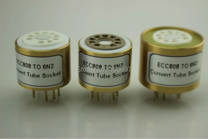 Адаптер ECC808 (верхний) 6N2 (нижний) с 9 контактами на контактов|tube diy|vacuum tubeaudio vacuum tube |