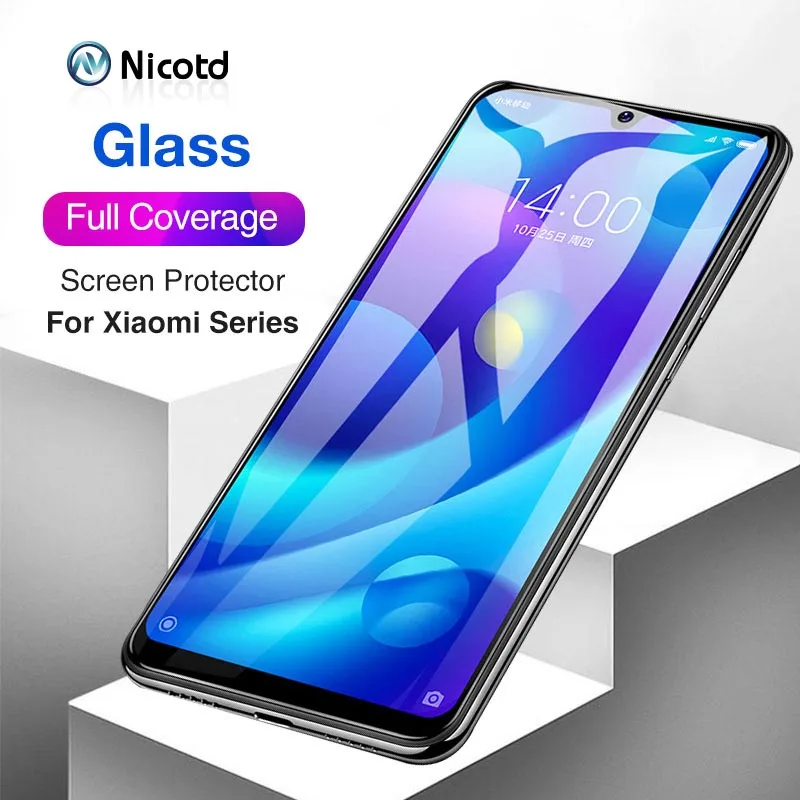 Полноэкранная защита Nicotd для Redmi Note 7 6 Pro 8A 7A 8 Xiomi Black Shark Helo 2 PRO Mi Play закаленное