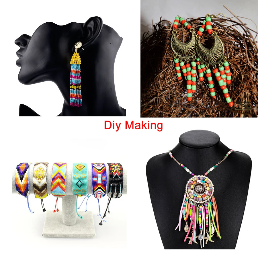 Стеклянные бусины 4 мм/бисер/Чешский/круглый/Разделитель/Сделай