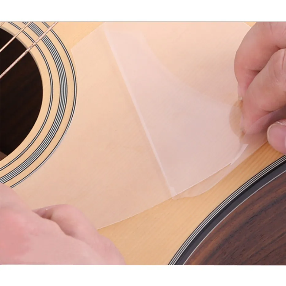 Прозрачный чехол для гитары аксессуары народной наклейка детали гитары|Детали и