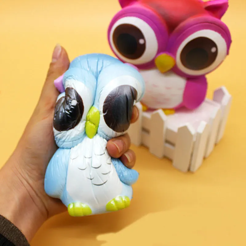 Новинка 2018 года 13 см милые мягкими замедлить рост squeeze Сова Sticky squishi снятие