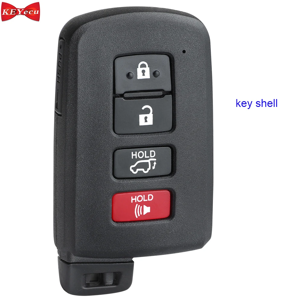 KEYECU для Toyota Highlander RAV4 2014 2015 2016 2017 2018 пульт дистанционного ключа оболочки чехол