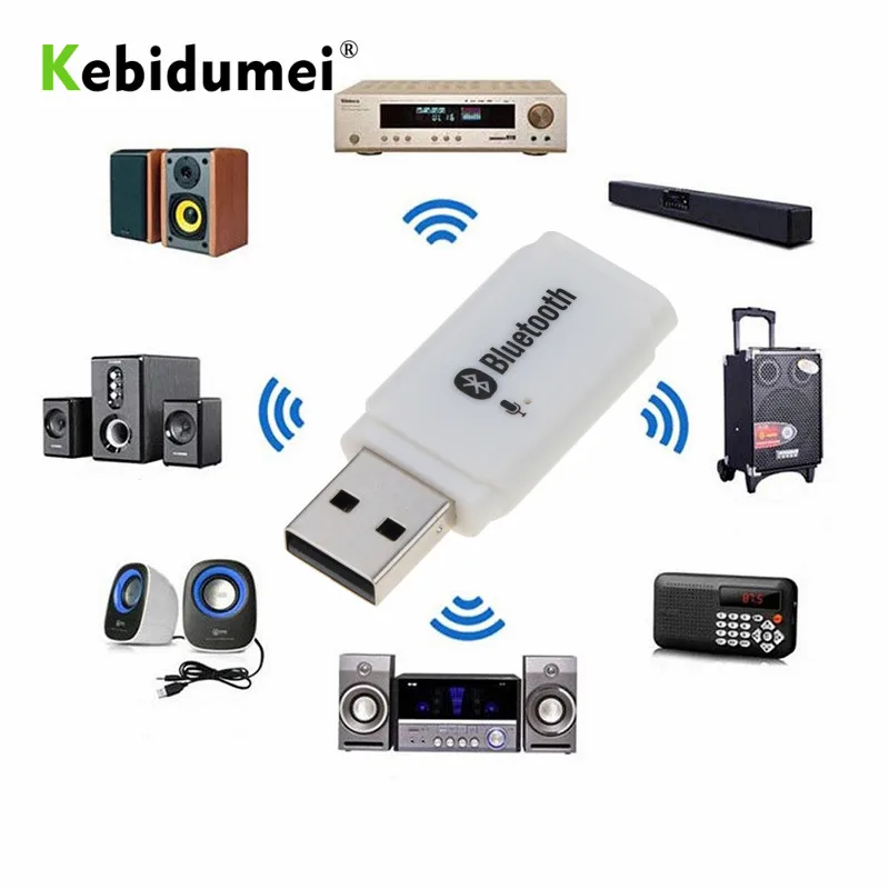 Приемник Bluetooth 5 0 Kebidumei беспроводной адаптер громкой связи для автомобиля AUX