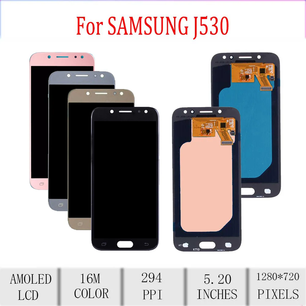 Amoled 5 2 &quotОригинальный Для samsung Galaxy J5 2017 J530 ЖК-дисплей сенсорный экран дигитайзер