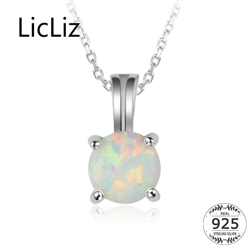 Женское ожерелье из серебра 925 пробы с опалом|necklace drop|necklaces for womenopal drop necklace |