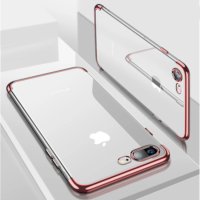 Мягкий чехол с покрытием для iphone X XS MAX XR 10 5 6 6S 7 8 Plus SE прозрачная защитная задняя