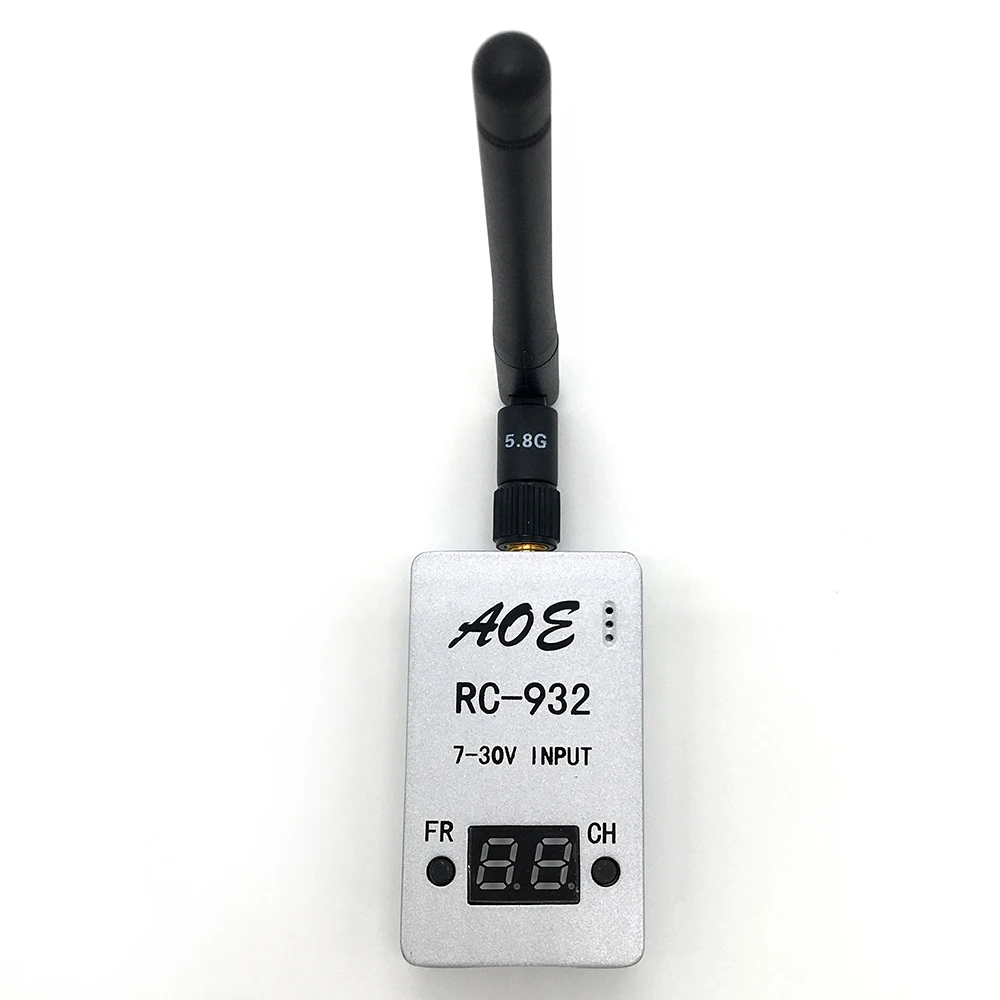 Новый 5 8G беспроводной 8 GHZ 32CH видео RX приемник 7 30 V DC вход для FPV Wifi аэрофотосъемка