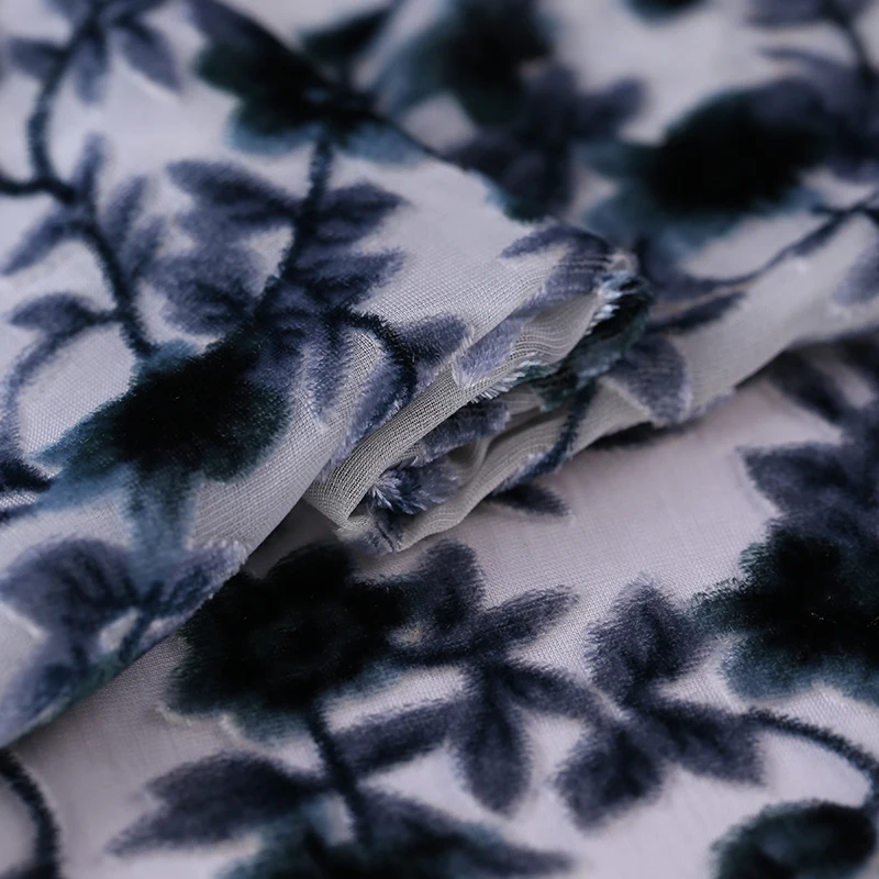 Шелковая бархатная ткань Высококачественная шелковая для платья Бархатная