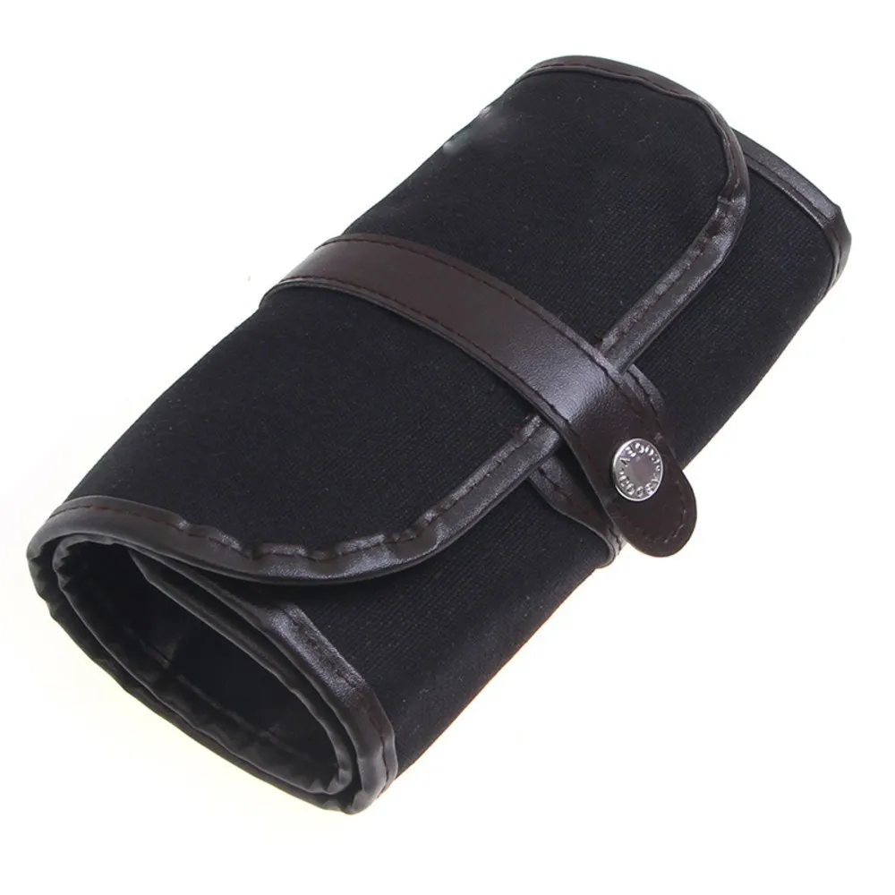 3 вида цветов 48 Отверстия холст чехол свёрток Косметическая Кисть для макияжа