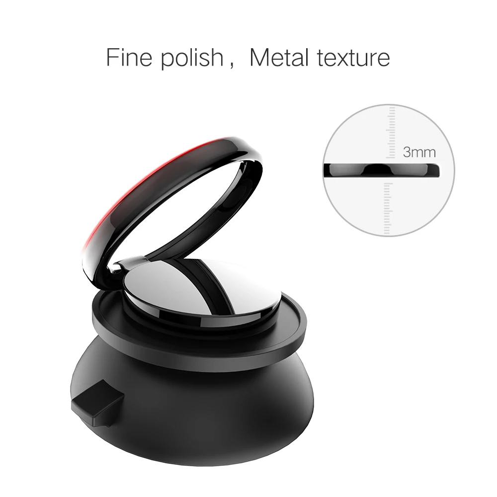 Suko 2018 Новый оригинальный дизайн нескользящего крепления на палец для смартфона с сильным присоской, металл + силикон.