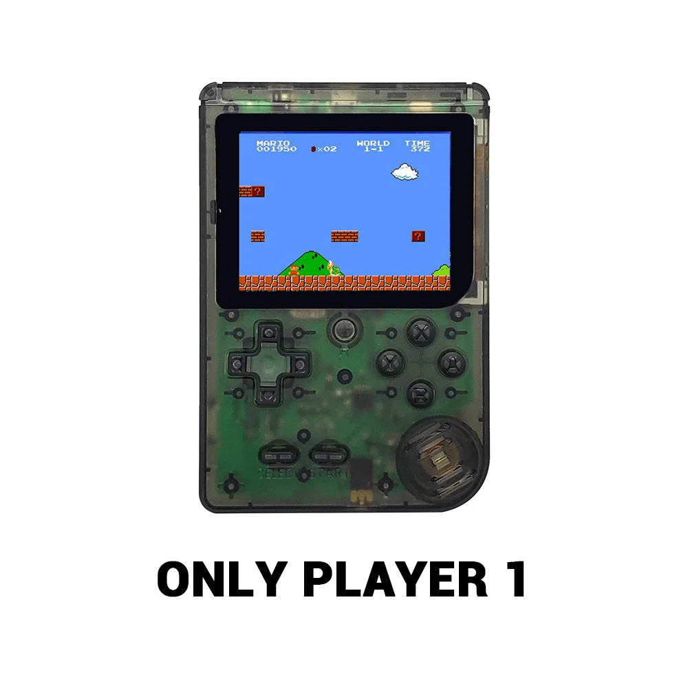 Transparent player 1 FC280 обновленная портативная игровая консоль 3,0 дюймов Ретро FC tv портативные игровые плееры с 400 играми Поддержка 2 игроков - Цвет: Transparent player 1