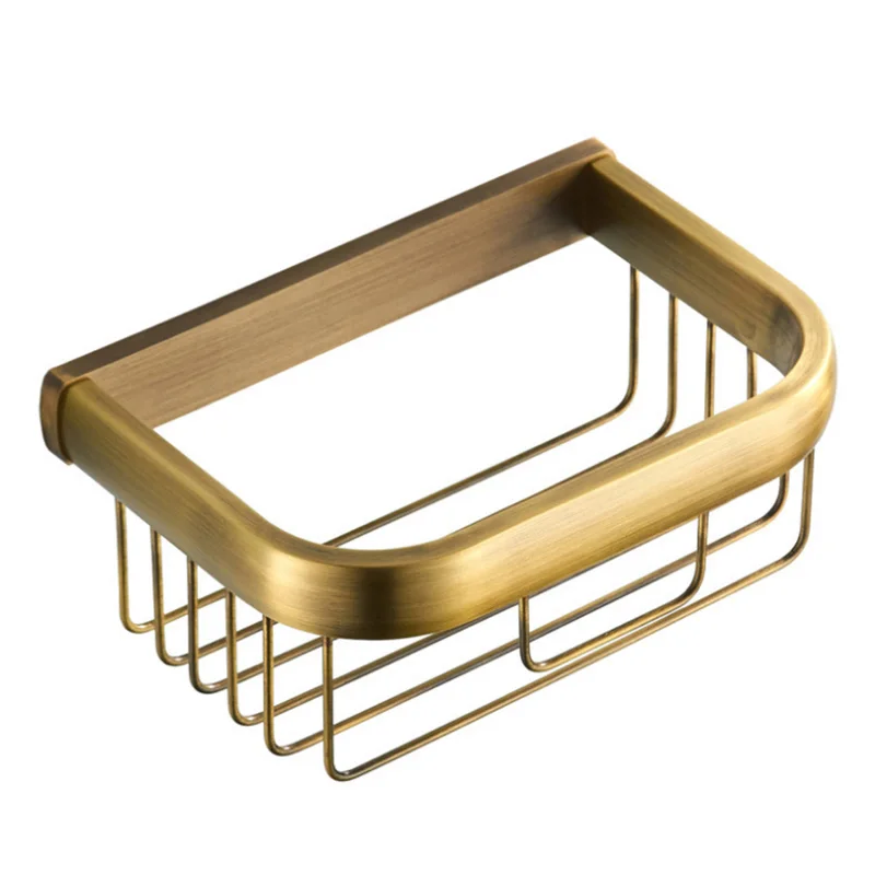 wc paper basket Античные аксессуары для ванной комнаты Бронзовый WC держатели бумаги для халатов, полотенец крючок Туалет кисточки держатель мыло Корзина Аксессуары для ванной компле - Цвет: wc paper basket
