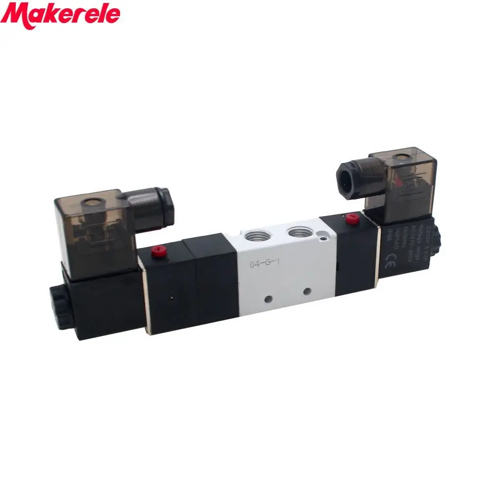 Air Solenoid Valves 1/4&quot 3 Position 5 Port AirTAC 4V230C 08 Pneumatic Control Valve 12V 24V 220V Makerele|Пневматические
