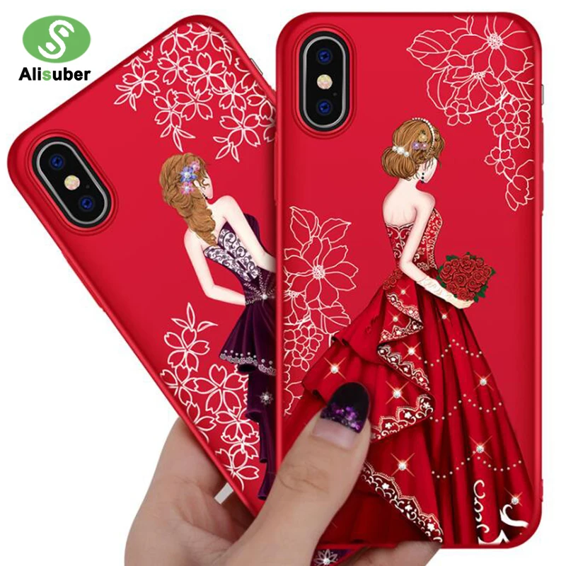 Alisuber чехол для телефона с 3D принтом iPhone X Beauty Girl задняя крышка из поликарбоната