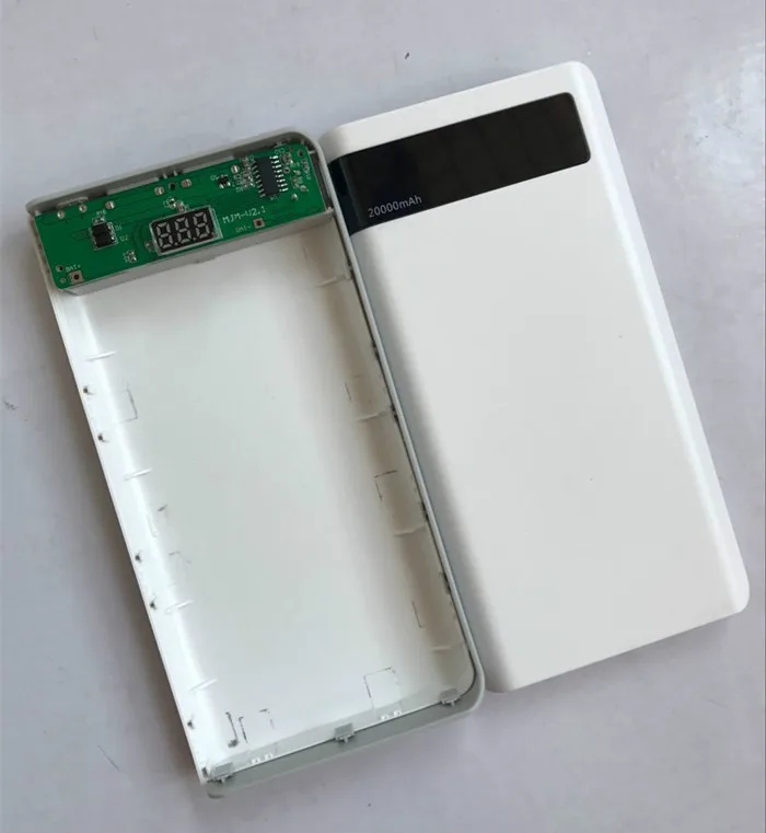 Светодиодный чехол PCB 8 секций зарядка аккумуляторов 18650 20000 мАч полимерный