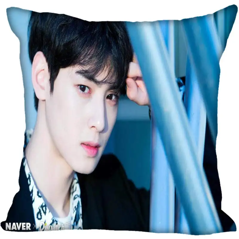 Популярная наволочка Fan Xi KPOP Astro Cha EunWoo с принтом шелковая квадратная домашние