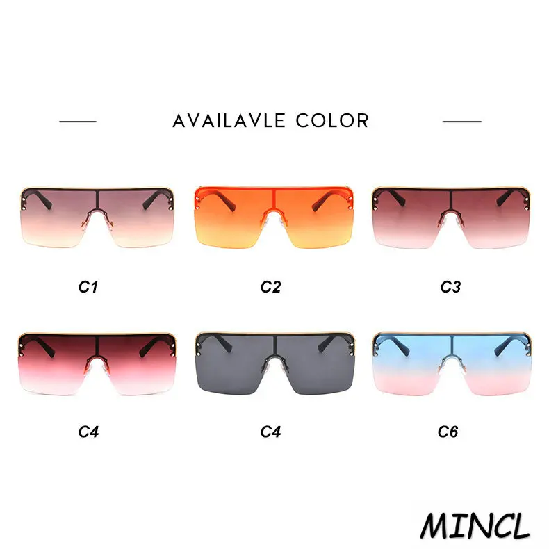 Солнцезащитные очки FML винтажные квадратные оверсайз в ретро стиле с цельной