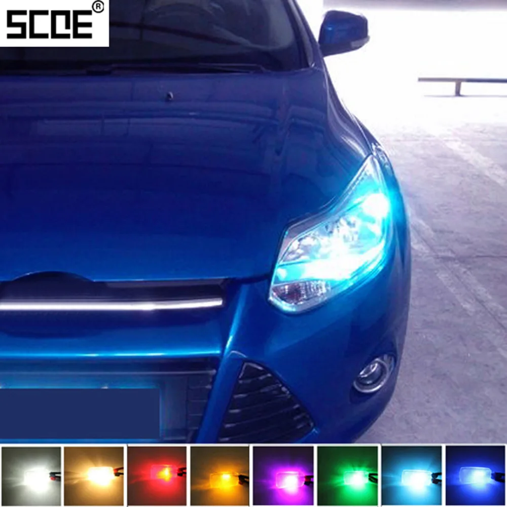 Автомобильный Светодиодный Маркер SCOE 2x6SMD стояночный Передний фонарь Стайлинг
