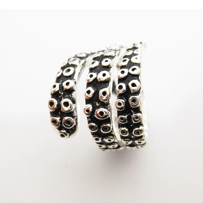 Новый щупальце кольцо античная Стиль Осьминог Ювелирное Украшение регулируемое