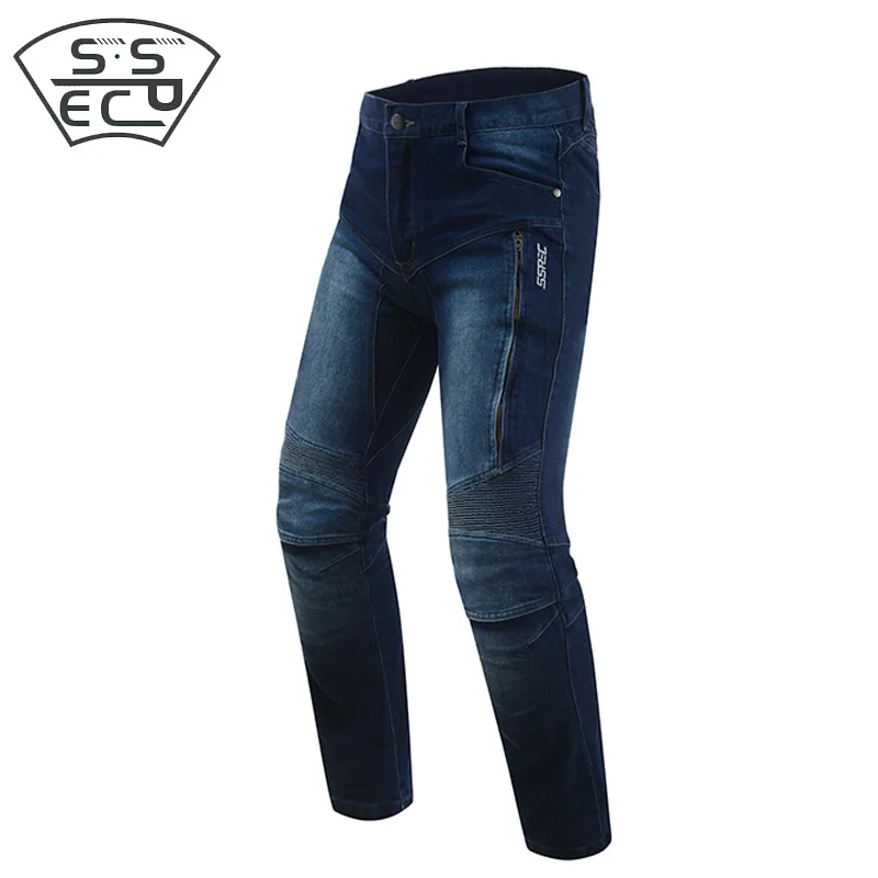 BLUE SSPEC moto rcycle джинсы мужские moto cicleta pantalones защита колена и бедер moto pantalones штаны для гонок дышащие moto rcycle брюки - Цвет: BLUE