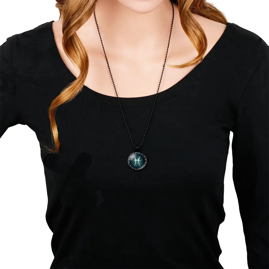 NingXiang 12 знаков зодиака кулон Цепочки и ожерелья ювелирных Дева Козерог Скорпион