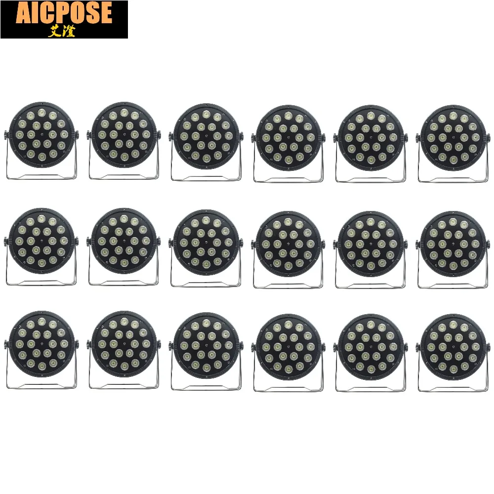 18 шт. 18*12 Вт Светодиодный светильник 18x12 led Par Светильник s RGBW 4в1 плоский par dmx512