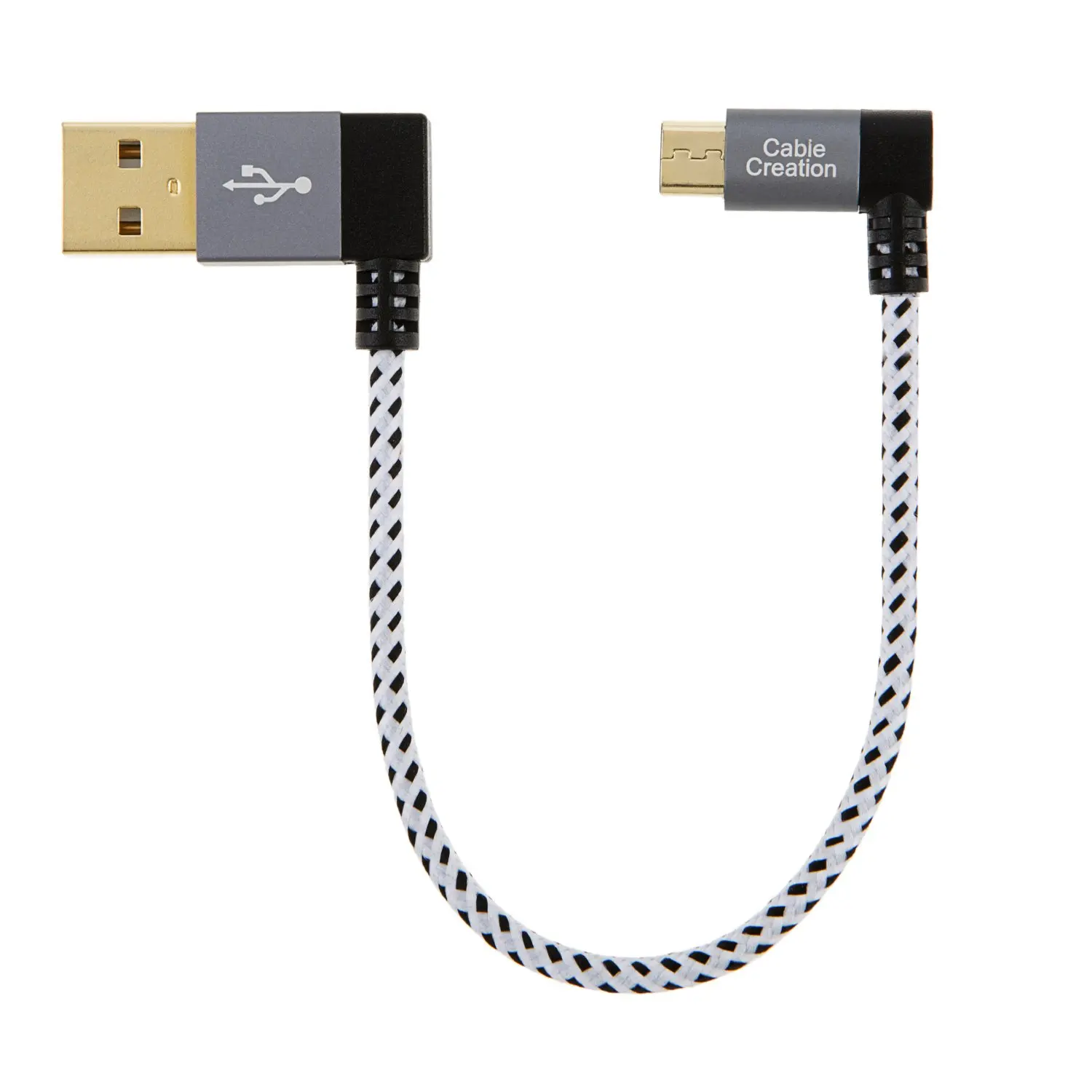 Короткий 90 градусный кабель jorinдо USB 2 0 от A до Micro B двойной Угловой короткий с