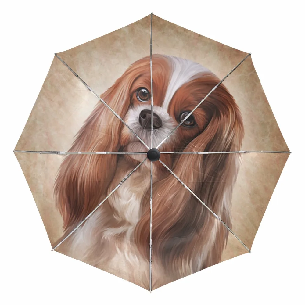 Складной зонт для мужчин и женщин автоматический зонтик с черным покрытием